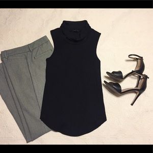 Express sleeveless turtleneck top